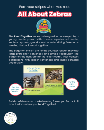 All About Zebras back cover